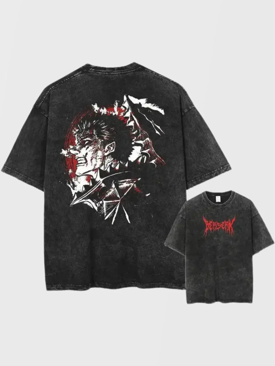 Guts Berserk Oversized T-Shirt V4 - AnimeVibe Shop