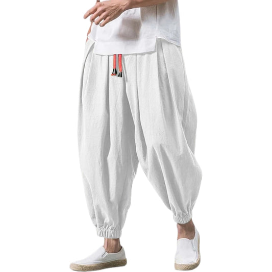 White Anime Gym Pants