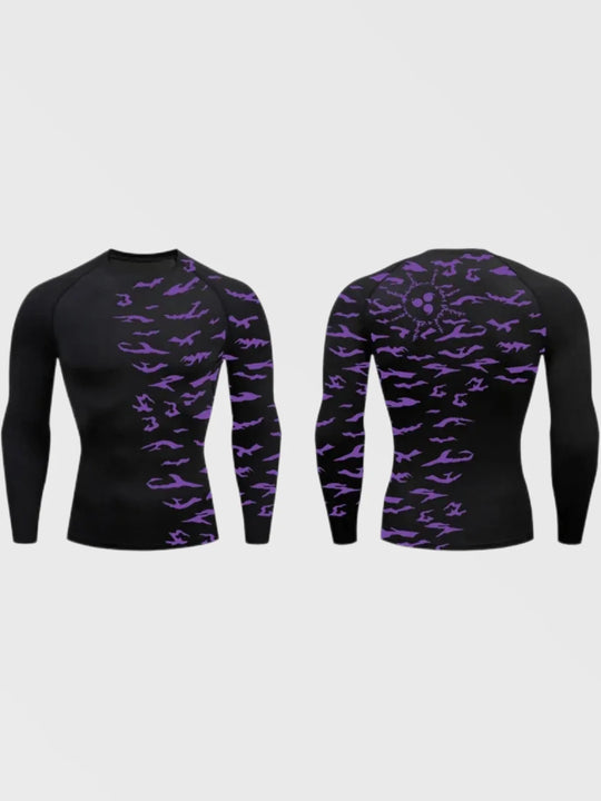 Curse Mark Naruto Compression Shirt Long Sleeve - AnimeVibe Shop