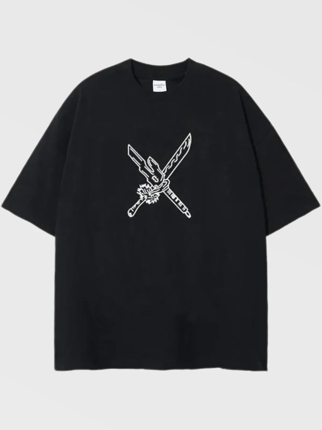 Double Sword Toji Oversized T-Shirt - AnimeVibe Shop