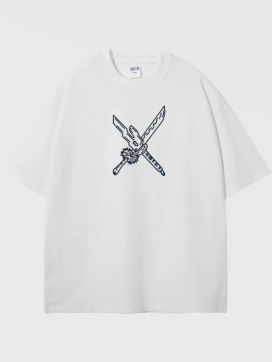 Double Sword Toji Oversized T-Shirt - AnimeVibe Shop