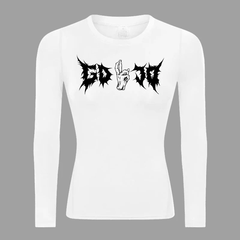 Satoru Gojo Compression Shirt Long Sleeve V2 (Women) - AnimeVibe Shop