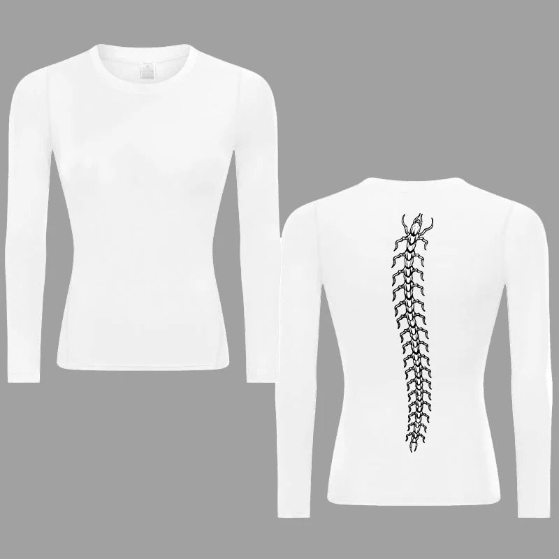 Kaneki Spine Compression Shirt Long Sleeve (Women) - AnimeVibe Shop