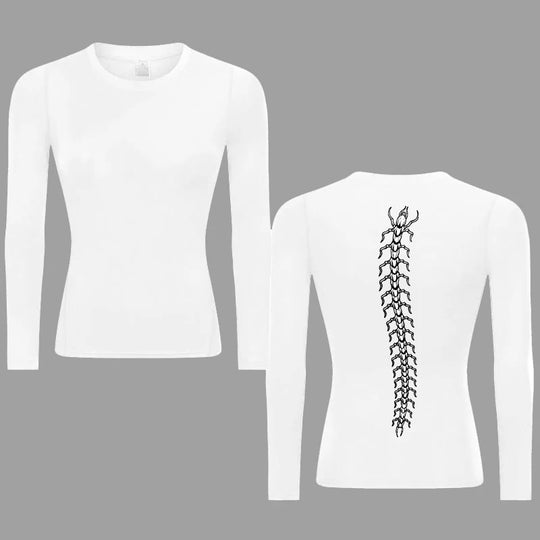 Kaneki Spine Compression Shirt Long Sleeve (Women) - AnimeVibe Shop