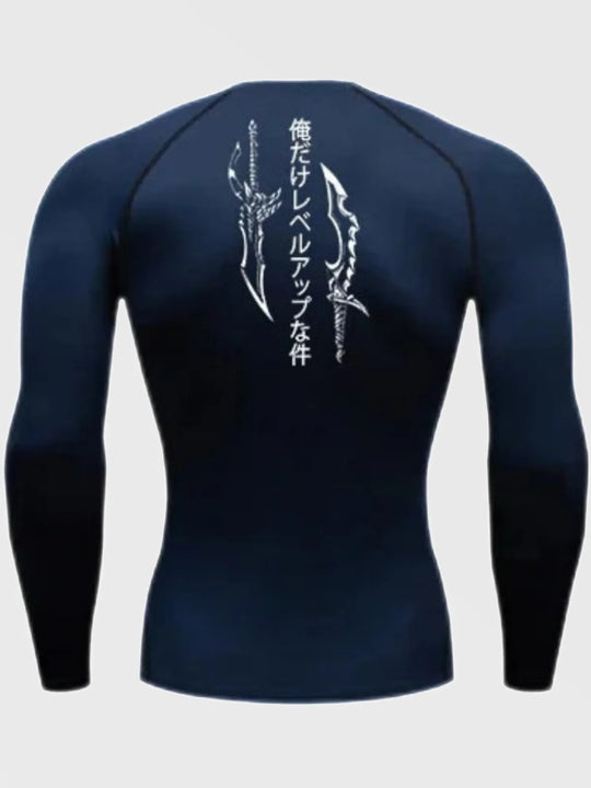 Sung Jin Woo Compression Shirt Long Sleeve - AnimeVibe Shop