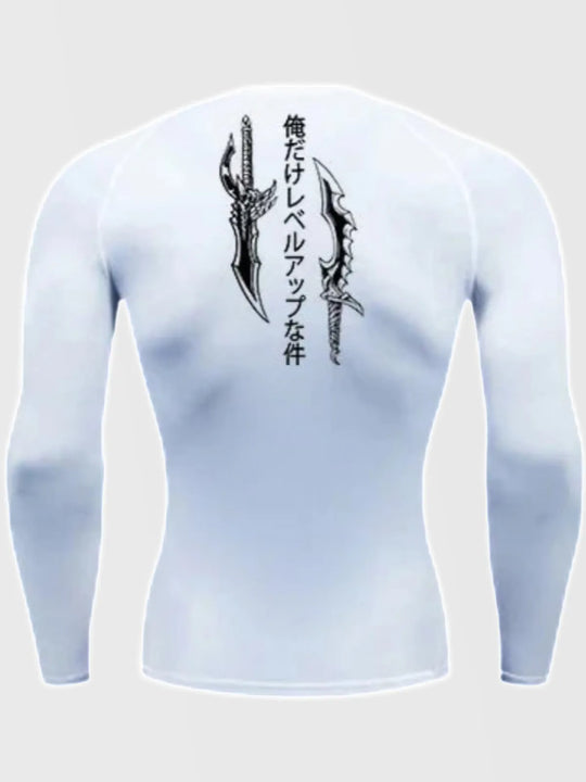 Sung Jin Woo Compression Shirt Long Sleeve - AnimeVibe Shop