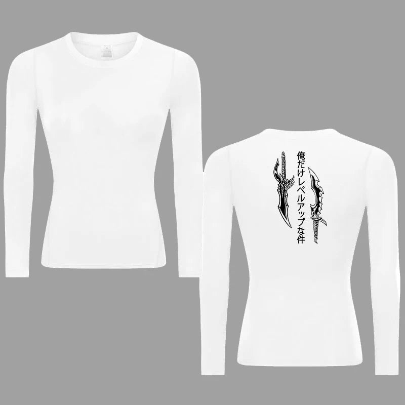Sung Jin Woo Compression Shirt Long Sleeve (Women) - AnimeVibe Shop