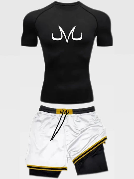 Vegeta Set Compression Short Sleeve - AnimeVibe Shop