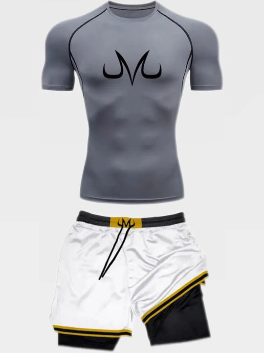 Vegeta Set Compression Short Sleeve - AnimeVibe Shop