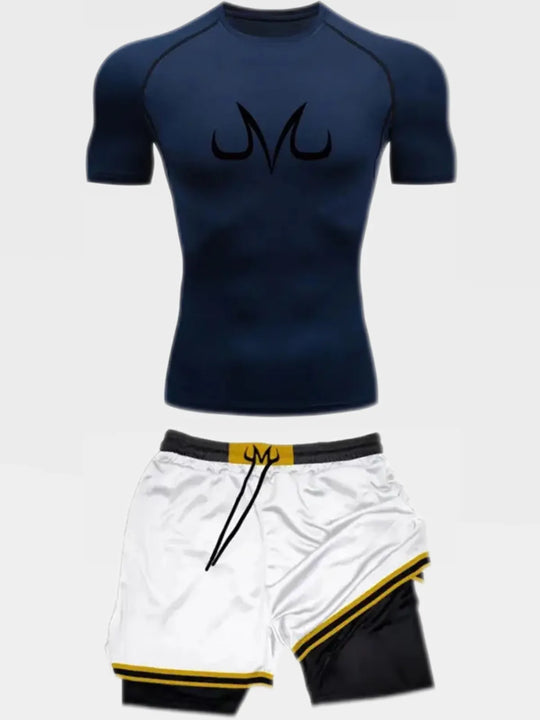 Vegeta Set Compression Short Sleeve - AnimeVibe Shop