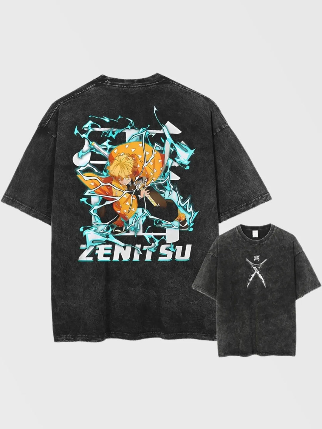 Zenitsu Demon Slayer Oversized T-Shirt - AnimeVibe Shop