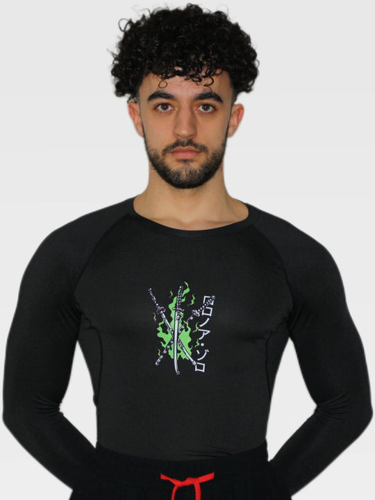 Zoro Compression Shirt Long Sleeve - AnimeVibe Shop