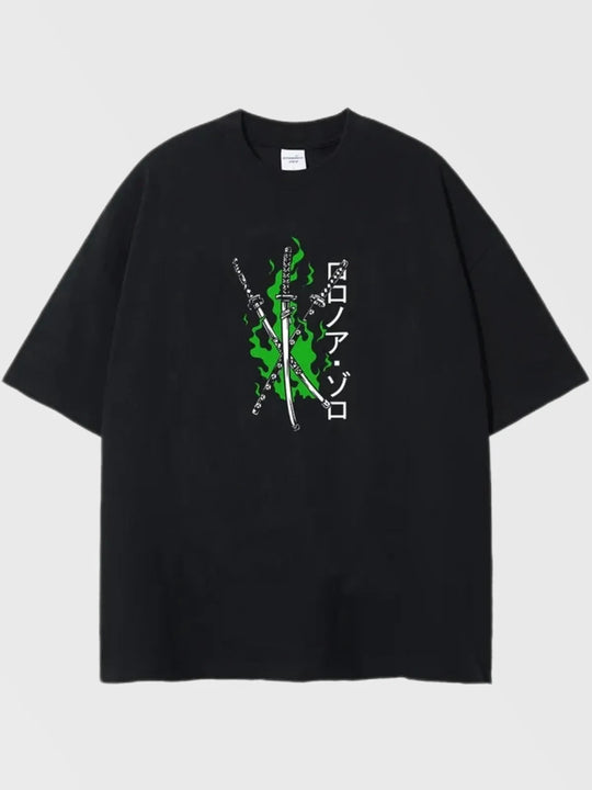 Zoro One Piece Oversized T-Shirt - AnimeVibe Shop